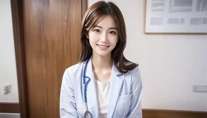 カウンセリング風景（目頭切開）